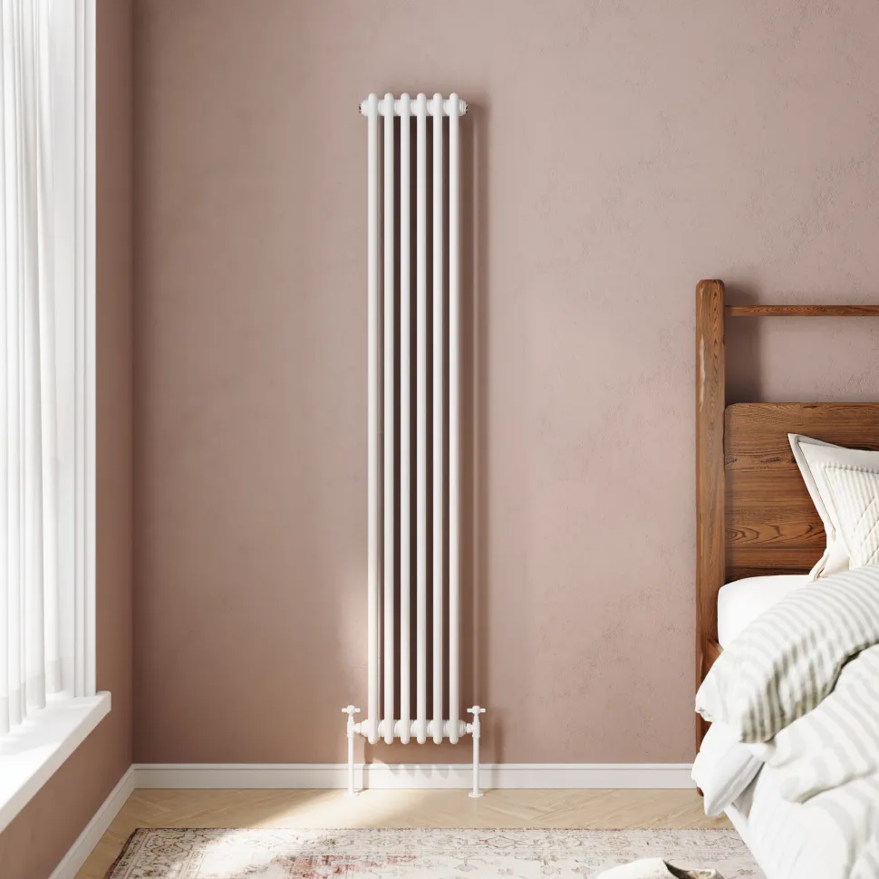 Toasty Ardleigh White Vertical Column Radiator