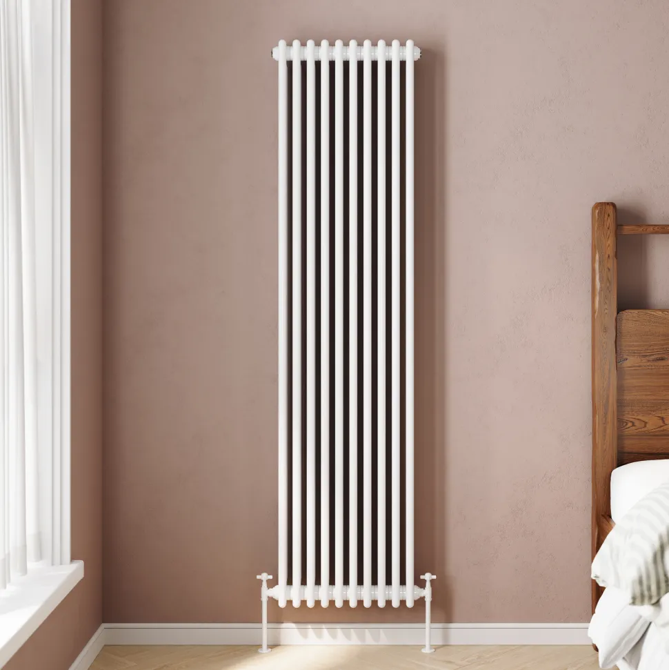 Toasty Ardleigh White Vertical Column Radiator