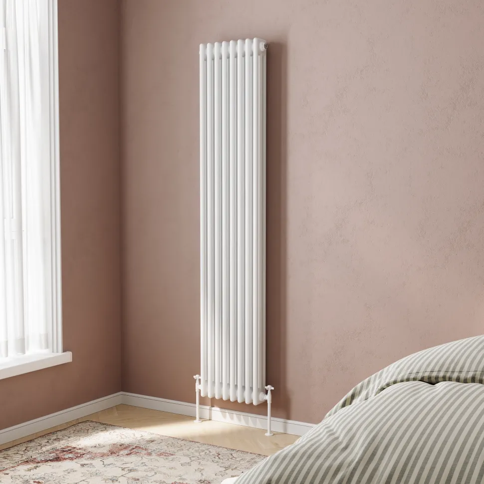 Toasty Ardleigh White Vertical Column Radiator