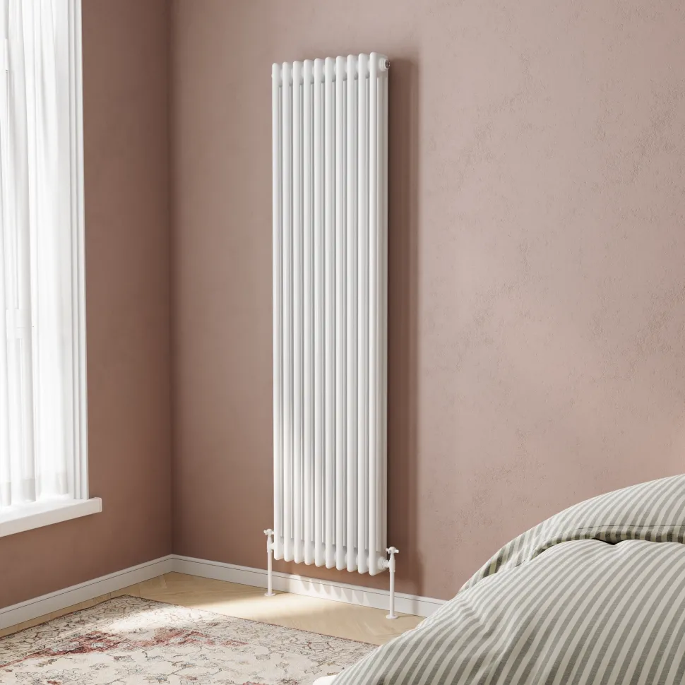 Toasty Ardleigh White Vertical Column Radiator