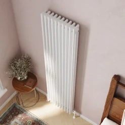 Toasty Ardleigh White Vertical Column Radiator