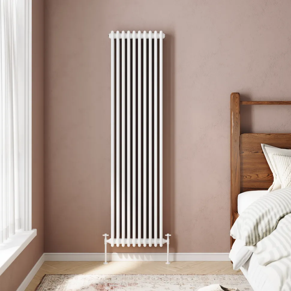 Toasty Ardleigh White Vertical Column Radiator
