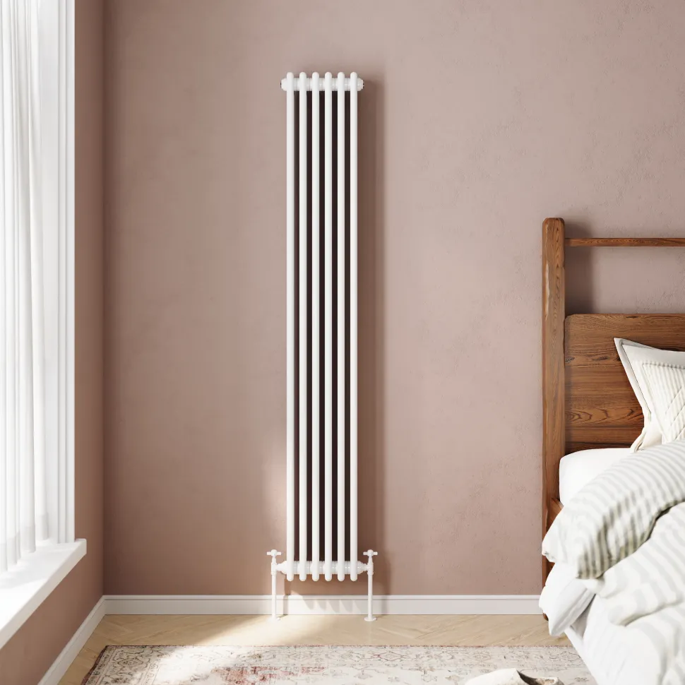 Toasty Ardleigh White Vertical Column Radiator
