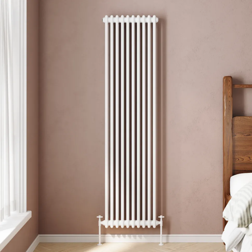 Toasty Ardleigh White Vertical Column Radiator
