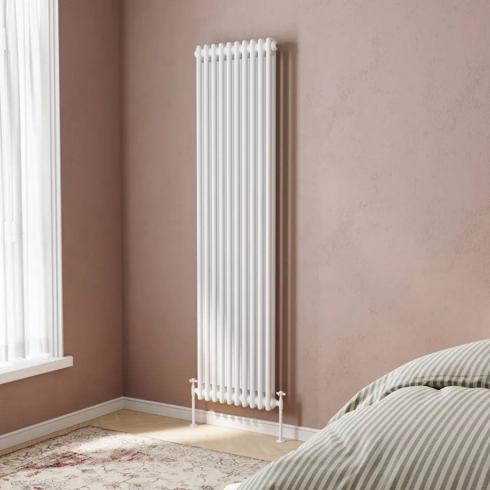 Toasty Ardleigh White Vertical Column Radiator