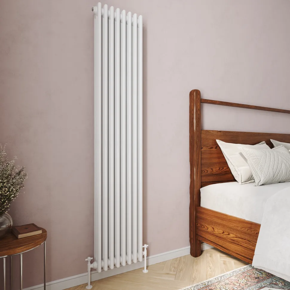 Toasty Ardleigh White Vertical Column Radiator
