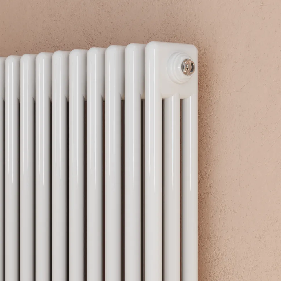 Toasty Ardleigh White Vertical Column Radiator