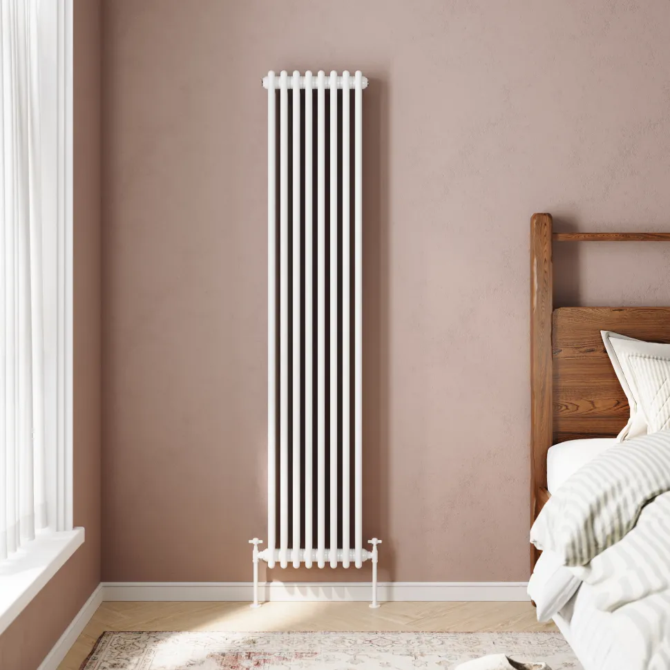 Toasty Ardleigh White Vertical Column Radiator