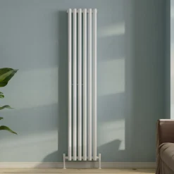 Toasty Aura White Round Tube Vertical Radiator