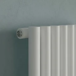 Toasty Aura White Round Tube Vertical Radiator
