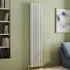 Toasty Axis White Rectangular Tube Vertical Radiator - 1800 x 380mm