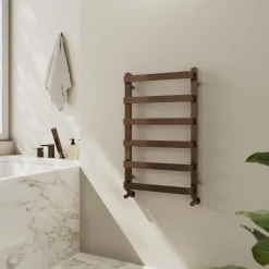 Toasty Balance Brushed Bronze Heated Towel Rail