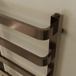 Toasty Balance Brushed Bronze Heated Towel Rail