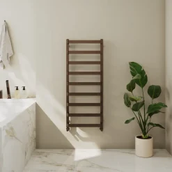 Toasty Balance Brushed Bronze Heated Towel Rail