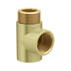 Toasty Brushed Brass Dual Fuel Kit With Manual Element, Valves And T-Piece
