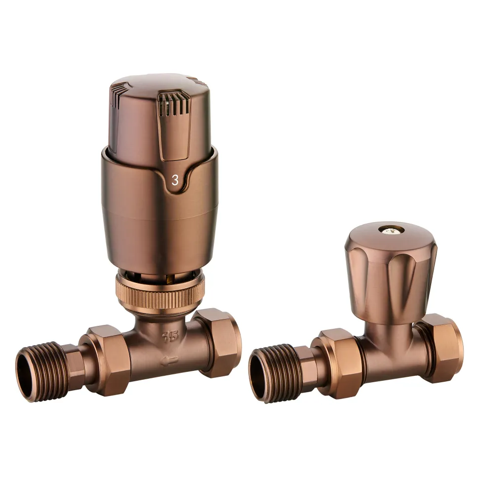 Toasty Brushed Bronze Modern Thermostatic Radiator Valve