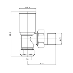 Toasty Brushed Bronze Round Manual Valve