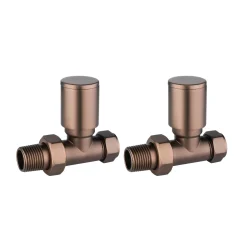 Toasty Brushed Bronze Round Manual Valve