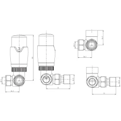 Toasty Brushed Gunmetal Thermostatic Radiator Valves