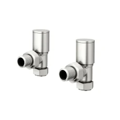 Toasty Brushed Nickel Round Manual Valve