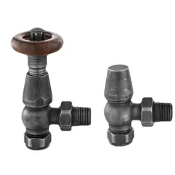 Toasty Chelsea Pewter Angled Thermostatic Radiator Valve