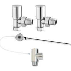 Toasty Chrome Dual Fuel Kit With Digital Element, Valves And T-Piece