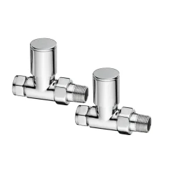 Toasty Chrome Round Manual Valve