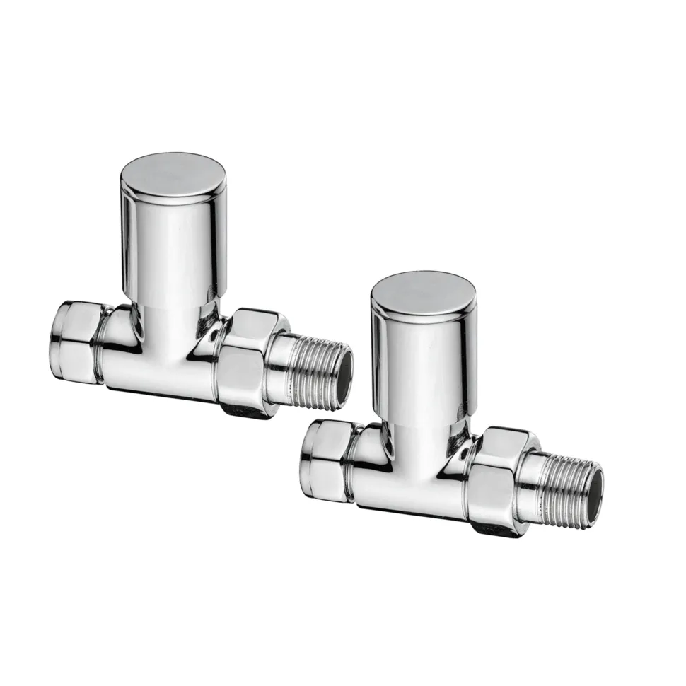 Toasty Chrome Round Manual Valve