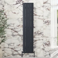 Toasty Drift Anthracite Vertical Aluminium Radiator - 1800 x 375mm