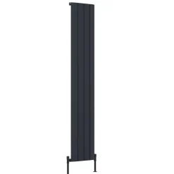 Toasty Drift Anthracite Vertical Aluminium Radiator - 1800 x 375mm