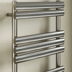 Toasty Eden Brushed Nickel Heated Towel Rail