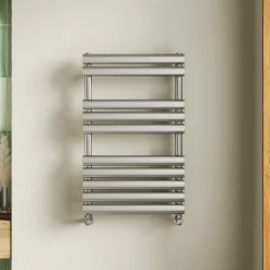 Toasty Eden Brushed Nickel Heated Towel Rail