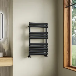 Toasty Eden Matt Black Heated Towel Rail