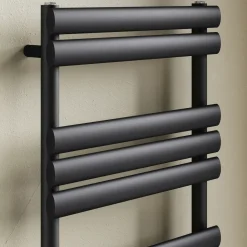 Toasty Eden Matt Black Heated Towel Rail