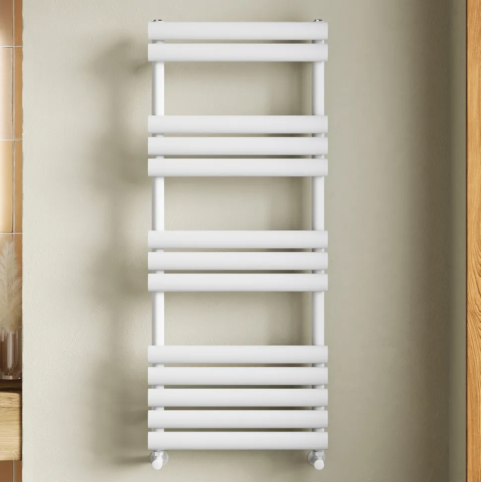Toasty Eden Matt White Heated Towel Rail