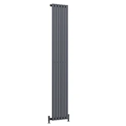 Toasty Ember Anthracite Oval Panel Vertical Radiator