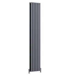Toasty Ember Anthracite Oval Panel Vertical Radiator