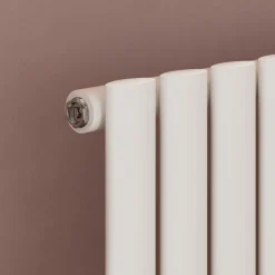 Toasty Ember White Oval Panel Horizontal Radiator