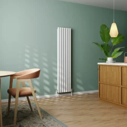 Toasty Ember White Oval Panel Vertical Radiator