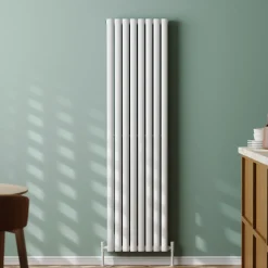 Toasty Ember White Oval Panel Vertical Radiator