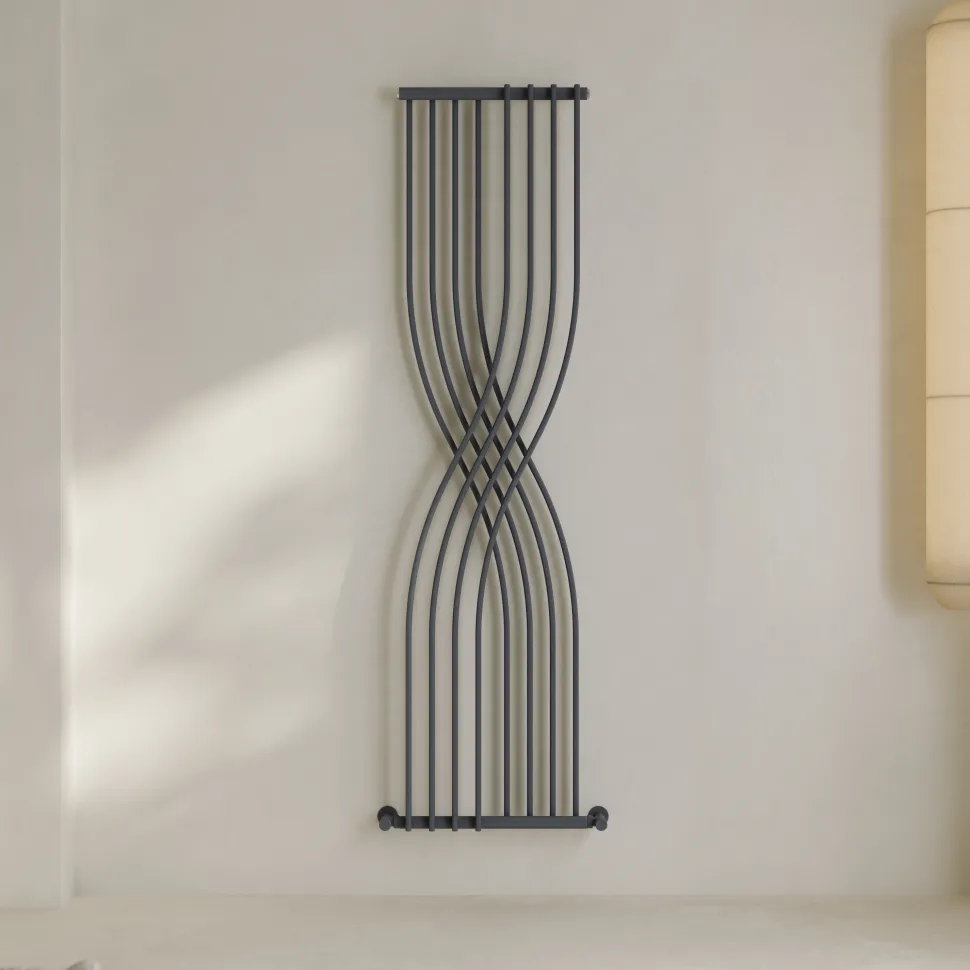Toasty Embrace Anthracite Vertical Radiator - 1775 x 450mm