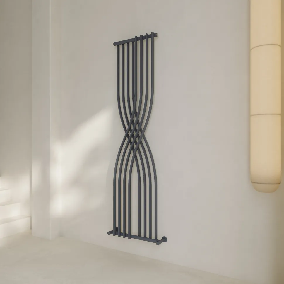Toasty Embrace Anthracite Vertical Radiator - 1775 x 450mm