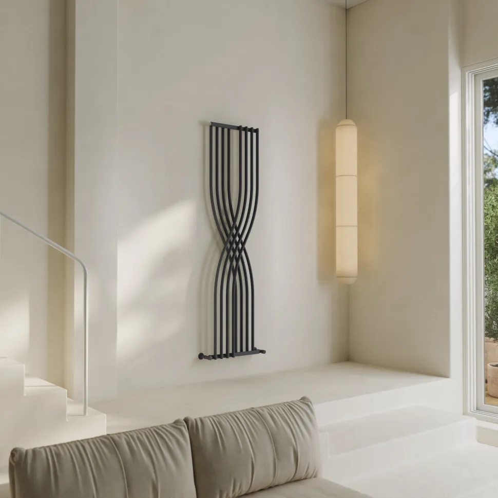 Toasty Embrace Anthracite Vertical Radiator - 1775 x 450mm