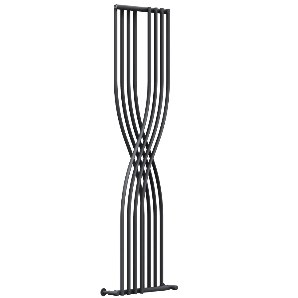 Toasty Embrace Anthracite Vertical Radiator - 1775 x 450mm
