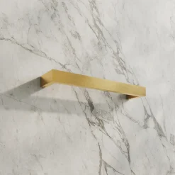 Toasty Flare Brushed Brass Electric Heated Towel Rail