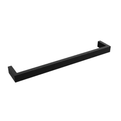 Toasty Flare Matt Black Electric Heated Towel Rail