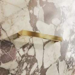 Toasty Flare Polished Brass Electric Heated Towel Rail
