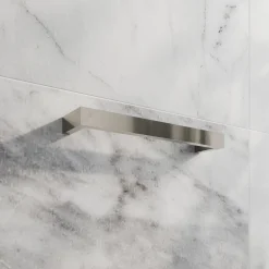 Toasty Flare Polished Stainless Steel Electric Heated Towel Rail