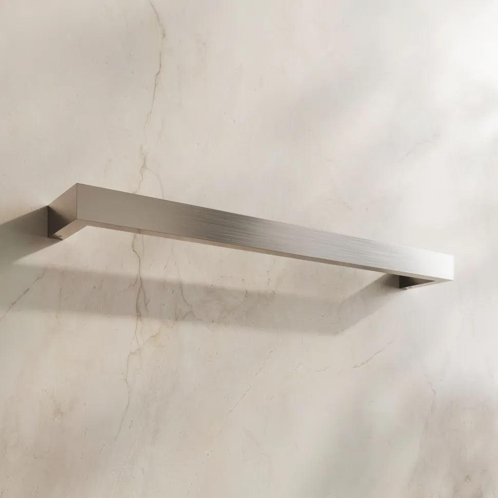 Toasty Flare Polished Stainless Steel Electric Heated Towel Rail