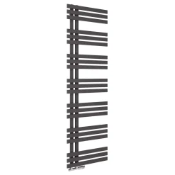 Toasty Flux Matt Carbon Anthracite Flat Panel Heated Towel Rail